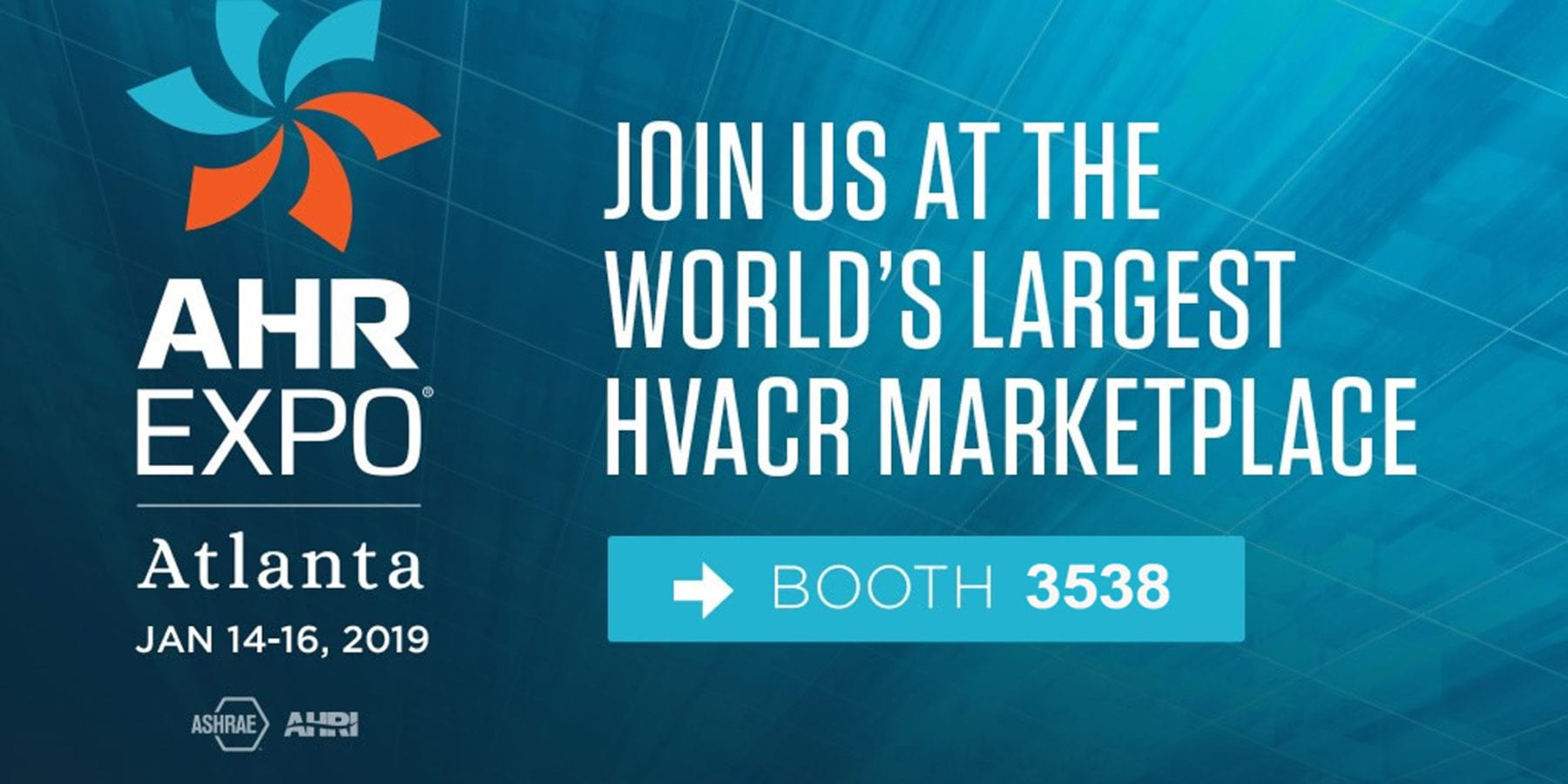 Stop by ACG Booth B3538 at AHR Expo (January 14-16, Atlanta, GA)