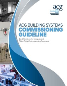 ACG New Building Systems Commissioning Guideline mentioned by MCD